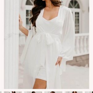 Le Rose Stories bridal robe AND slip dress